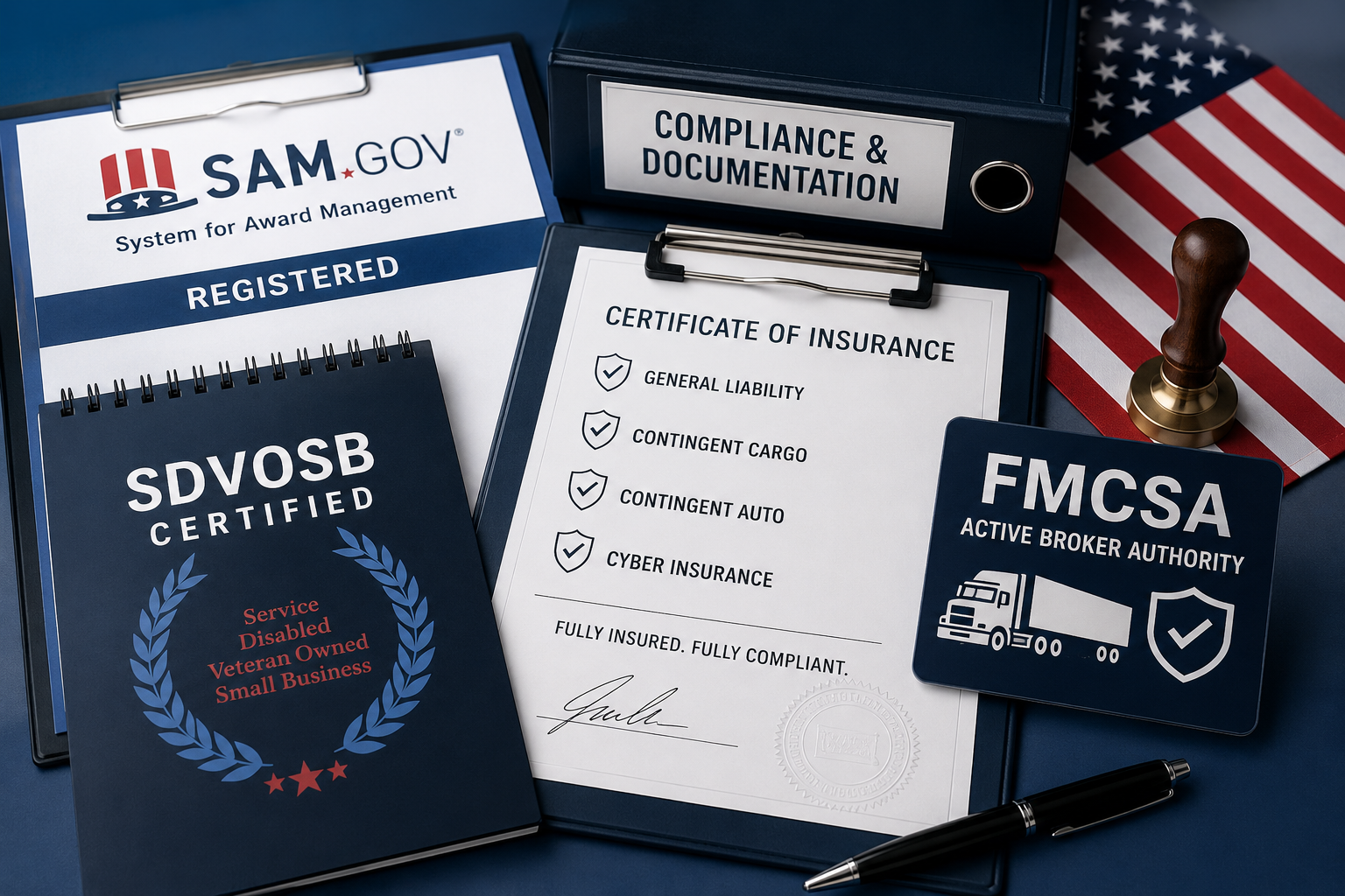 Government compliance freight brokerage documentation